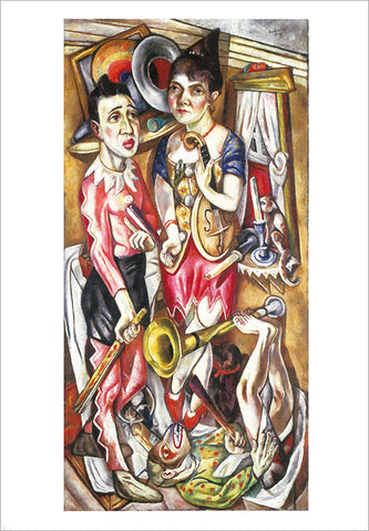 Max Beckmann: Carnival, 1920 [Postcard]