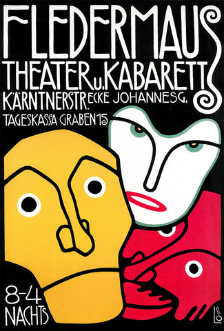 Kabarett Fledermaus 1908 Poster