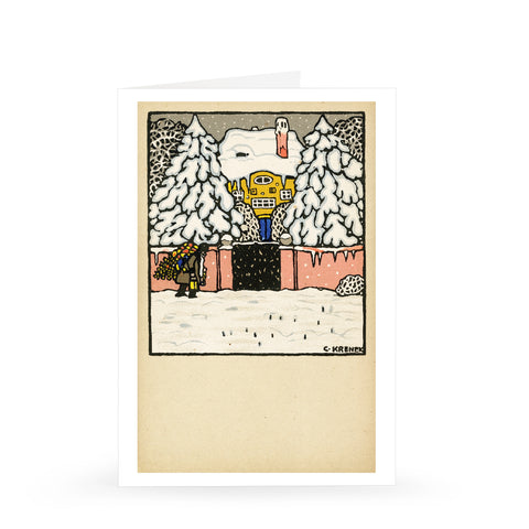 Carl Krenek: Christmas Card, 1912 [Single Card]