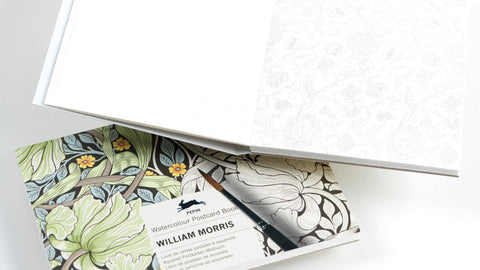William Morris: Watercolor Postcard Book