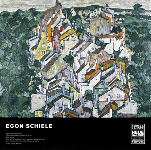 Egon Schiele: Town Among Greenery (The Old City III) Poster