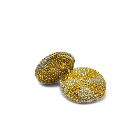 Bohemian Glass Bead Clip Earrings