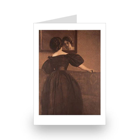 Heinrich Kühn: Anna with Mirror, 1902 [Single Card]