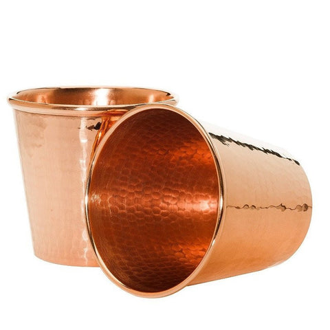 Pure Copper Tumbler and Coaster Set