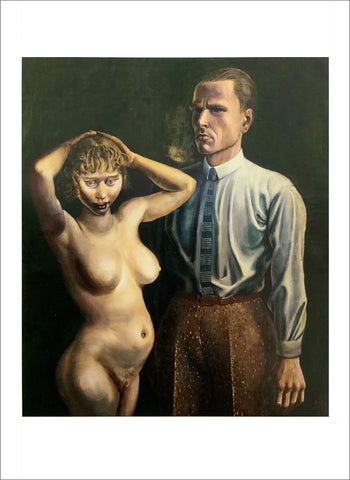Otto Dix: Self-Portrait with Nude Model [Postcard]
