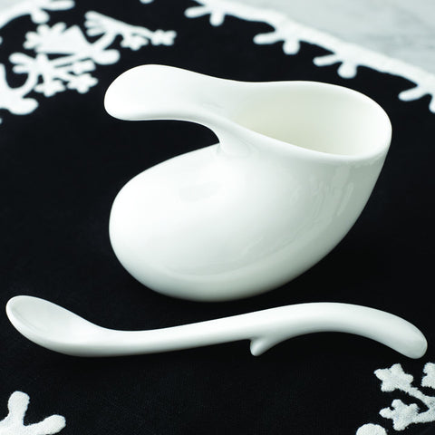 Eva Zeisel Sauce Cup and Spoon