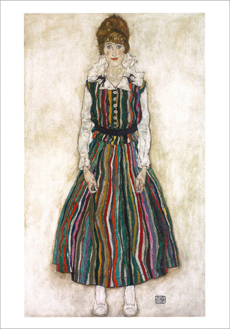 Egon Schiele: Portrait of the Artist's Wife, Standing [Postcard]
