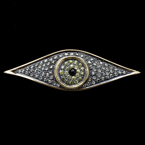 Jessica Kagan Cushman Klimt Egyptian Eye Pendant Brooch