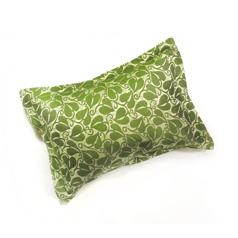 Green Leaf and Berry Cushion