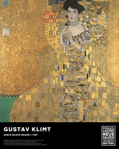 Gustav Klimt Exhibition Poster: Adele Bloch-Bauer I [Large]