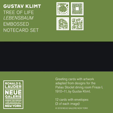 Embossed card set:  Gustav Klimt, Tree of Life