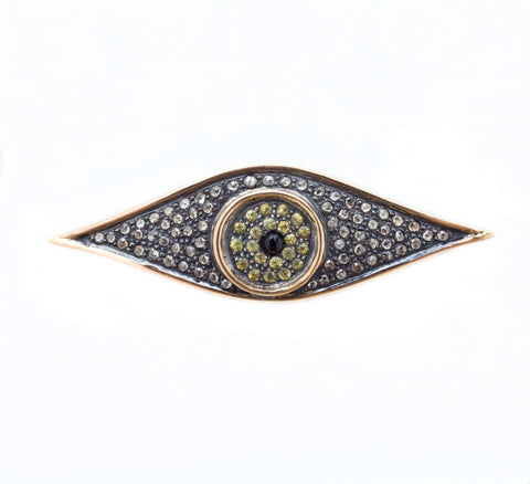 Jessica Kagan Cushman Klimt Egyptian Eye Pendant Brooch