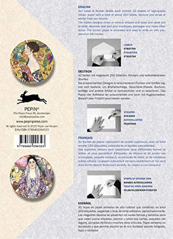 Gustav Klimt Label, Sticker & Tape Book