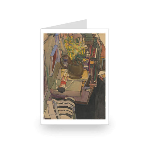 Egon Schiele: View of the Artist's Studio, 1910 [Single Card]