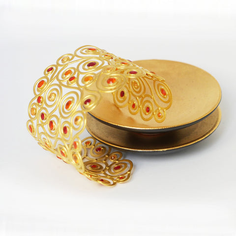 Munnu The Gem Palace Spiral Cuff Bracelet