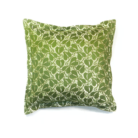 Green Leaf and Berry Cushion