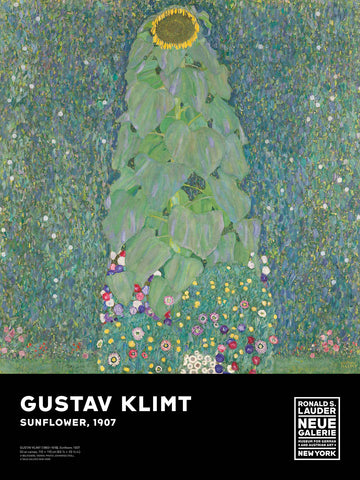 Gustav Klimt Sunflower Poster