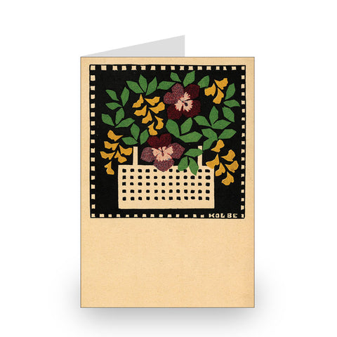 Wiener Werkstätte Flower Notecard Set