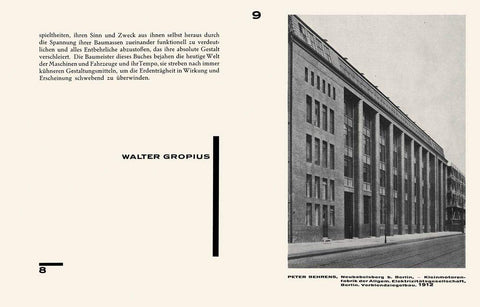 Walter Gropius: International Architecture (Bauhausbücher 1)
