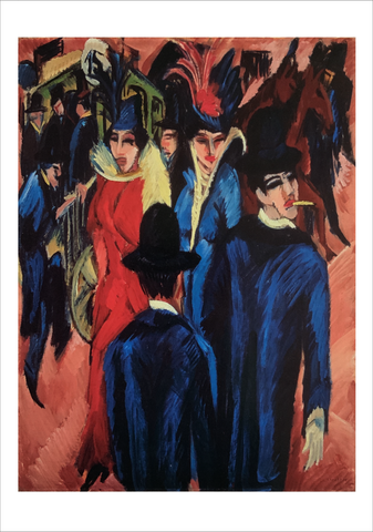 Ernst Ludwig Kirchner: Berlin Street Scene [Postcard]